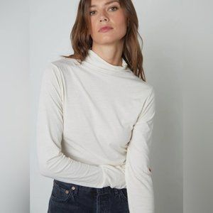 LL Bean Fleece Grey Full Zip Sweater Medium